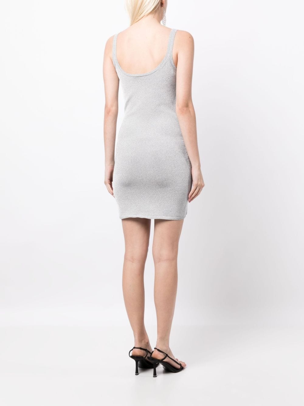 logo-embossed tank dress - 4