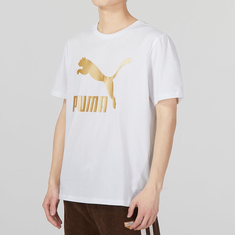 PUMA Printed Short Sleeve T-Shirt 'White' 621559-02 - 5