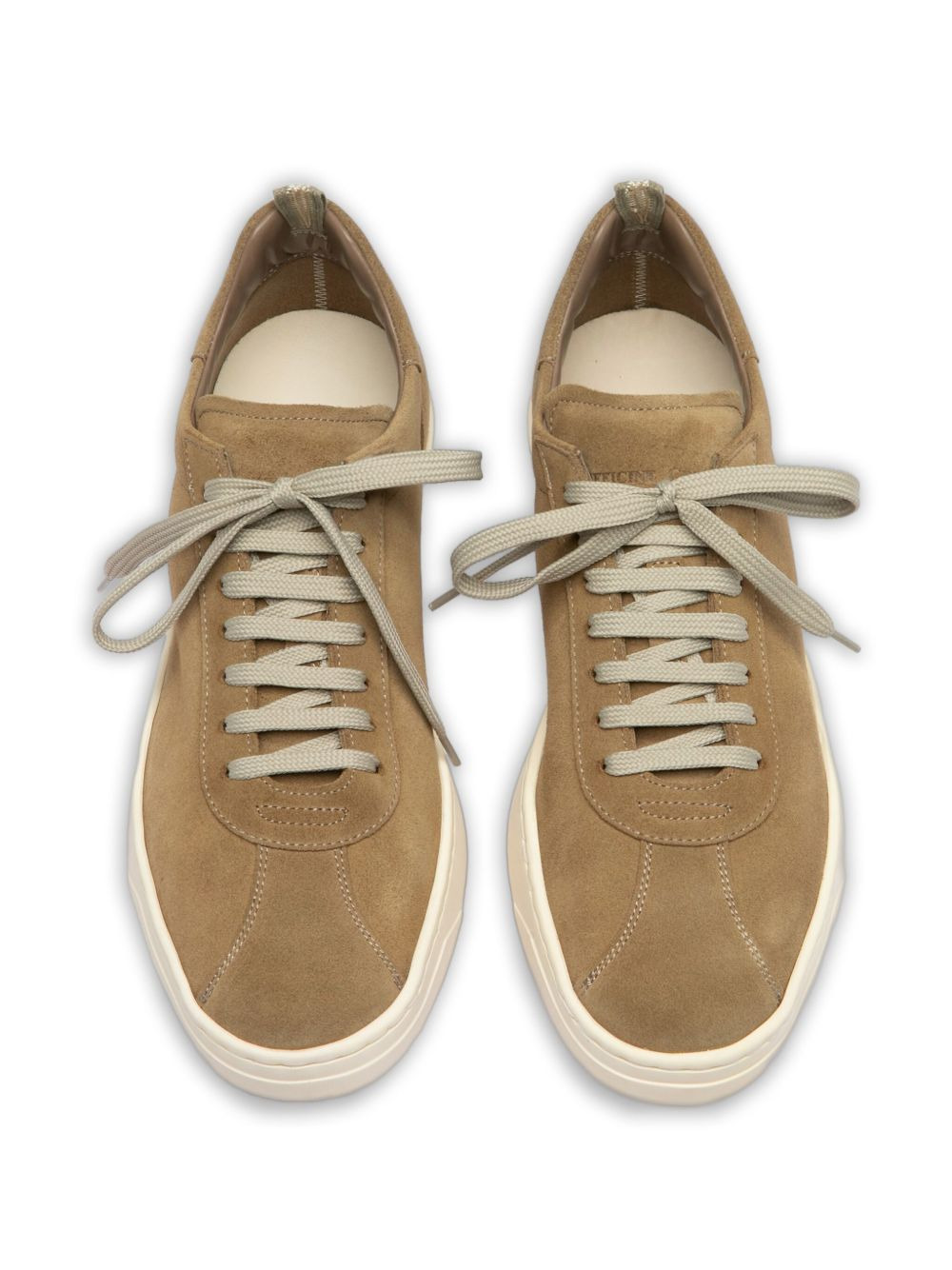 lace-up suede sneakers - 3