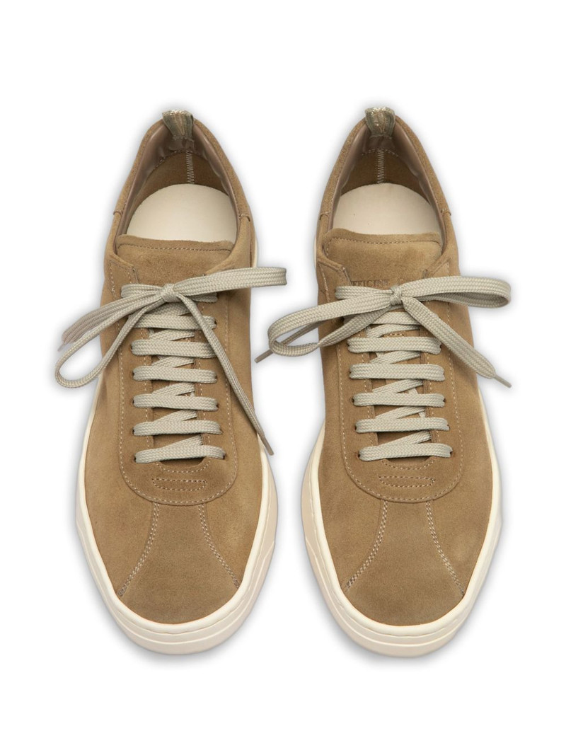 lace-up suede sneakers 3