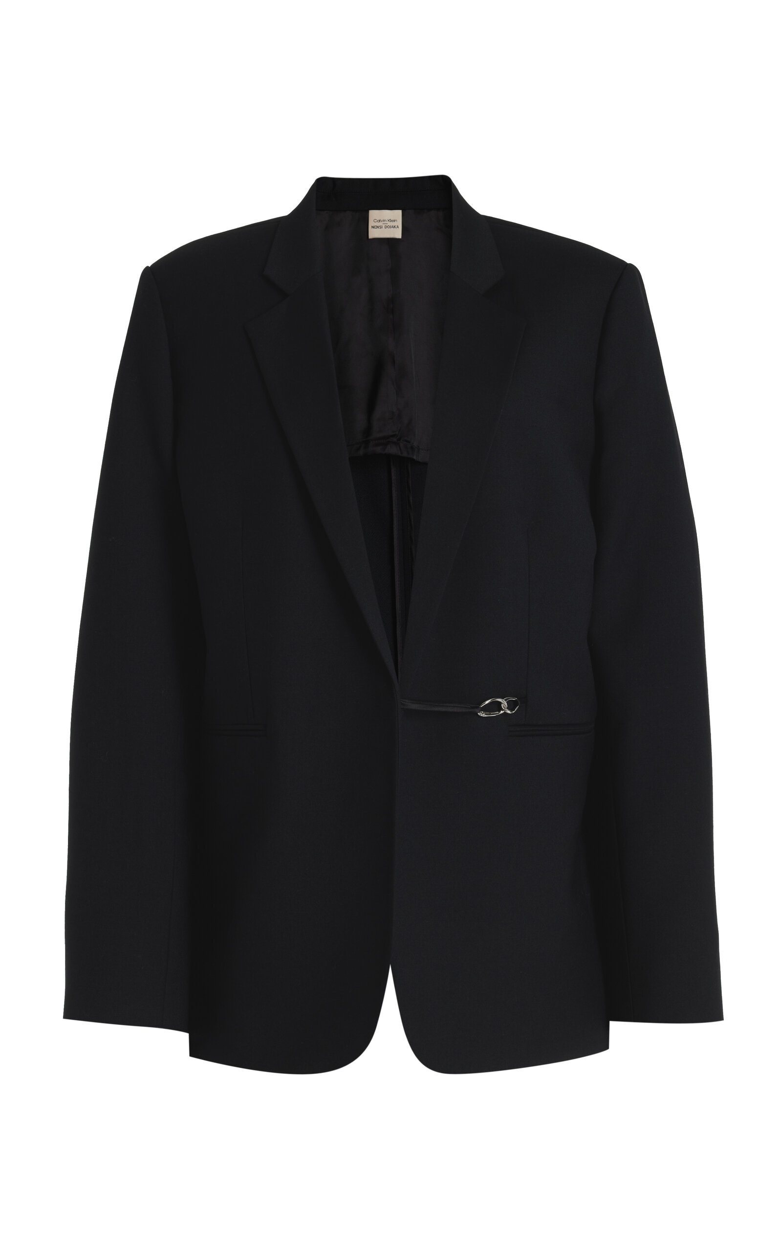 Nensi Dojaka for Calvin Klein Oversized Wool Blazer black - 1