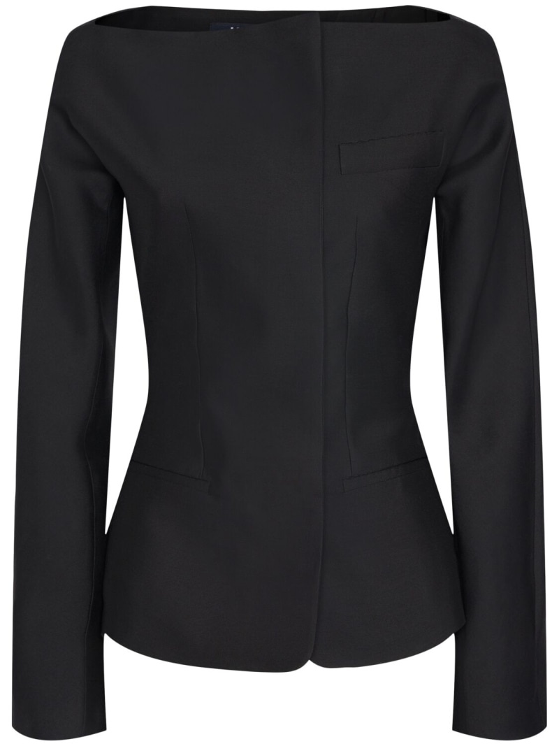 La Veste Spalla wool blend jacket - 1