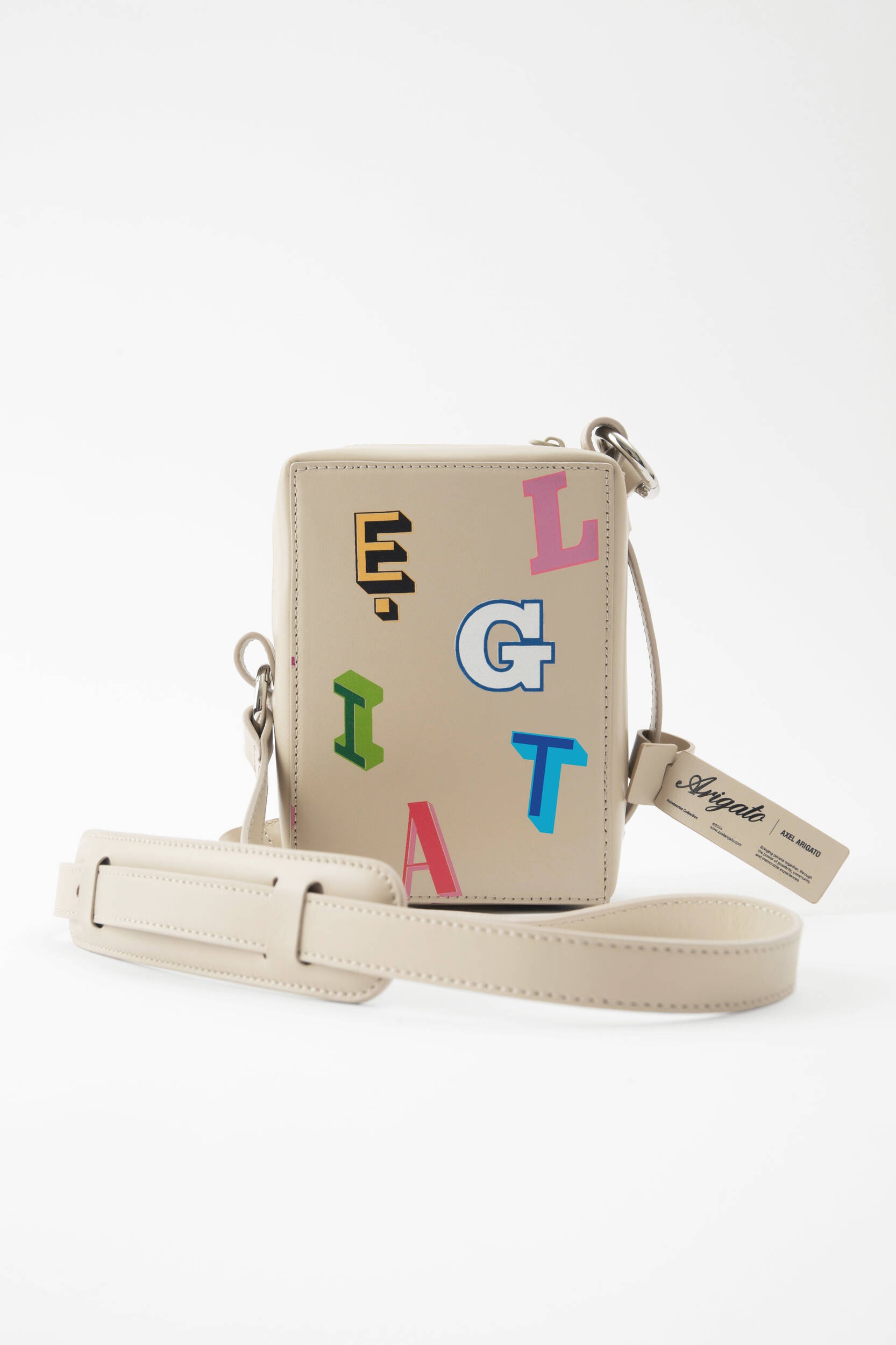 Cubic Monogram Leather Pouch - 2