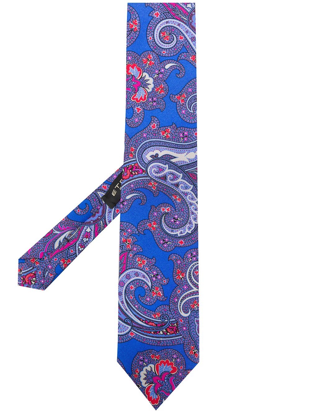 paisley-print silk tie - 1