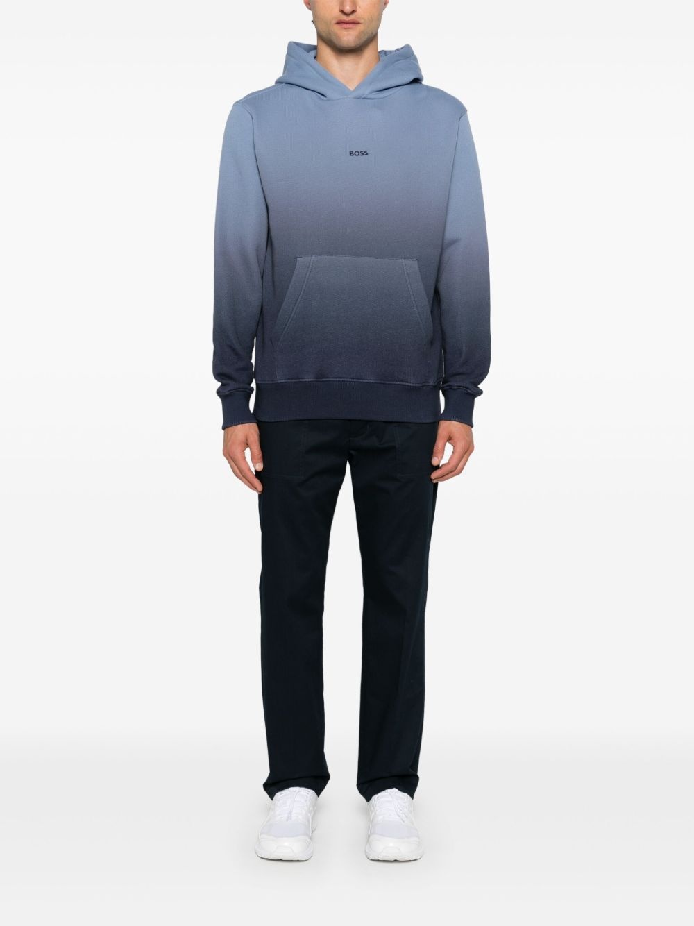 gradient dye cotton-terry hoodie - 2