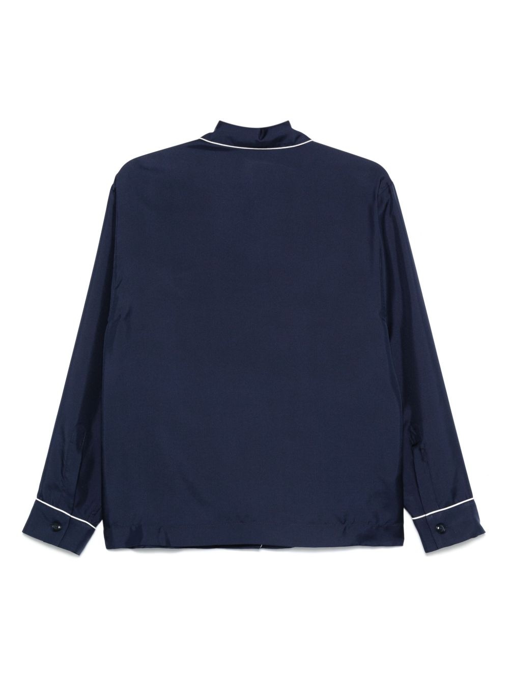 piped-trim shirt - 2