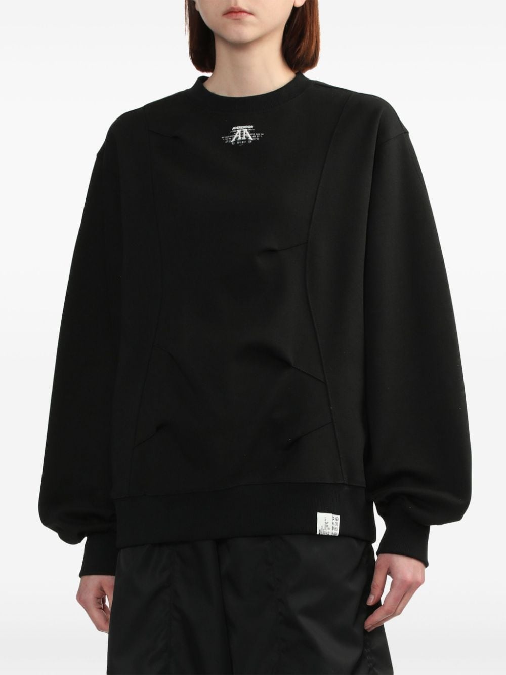 appliquÃ©-detail sweatshirt - 3