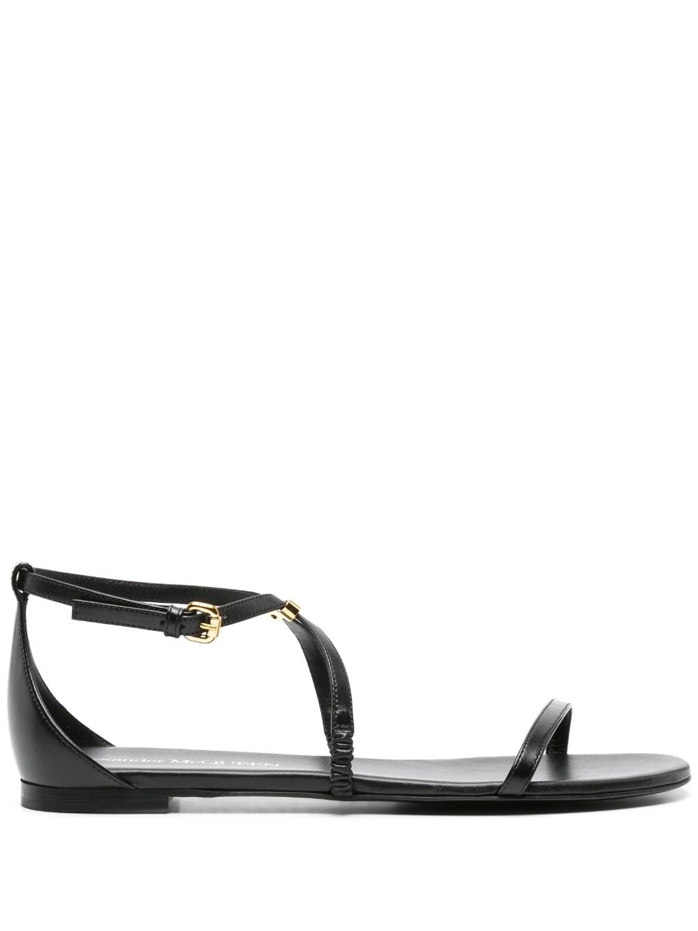 ankle-strap leather sandals - 1