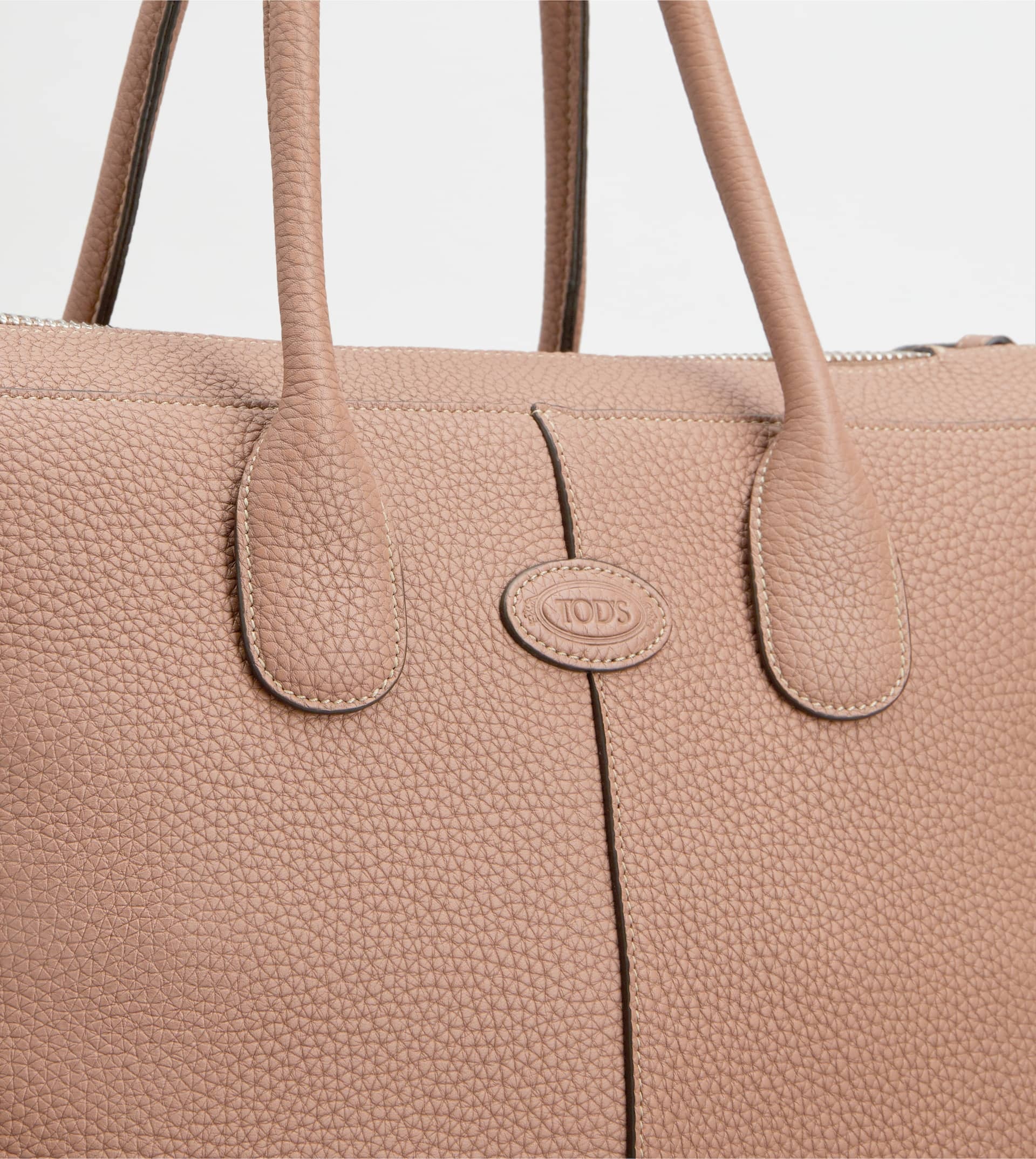 TOD'S DI BAG IN LEATHER MEDIUM - PINK - 5