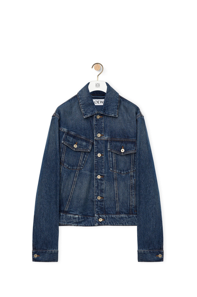 Deconstructed jacket in denim 1