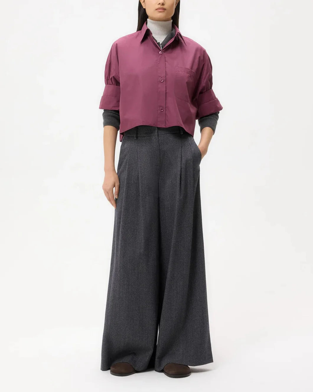 NEXT EX SHIRT IN SUPER COMPACT POPLIN - 5