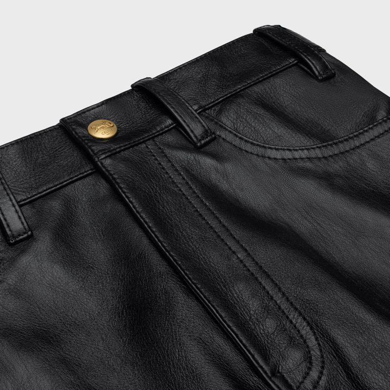 LARGE FLARED JEANS IN SOFT LAMBSKIN 3