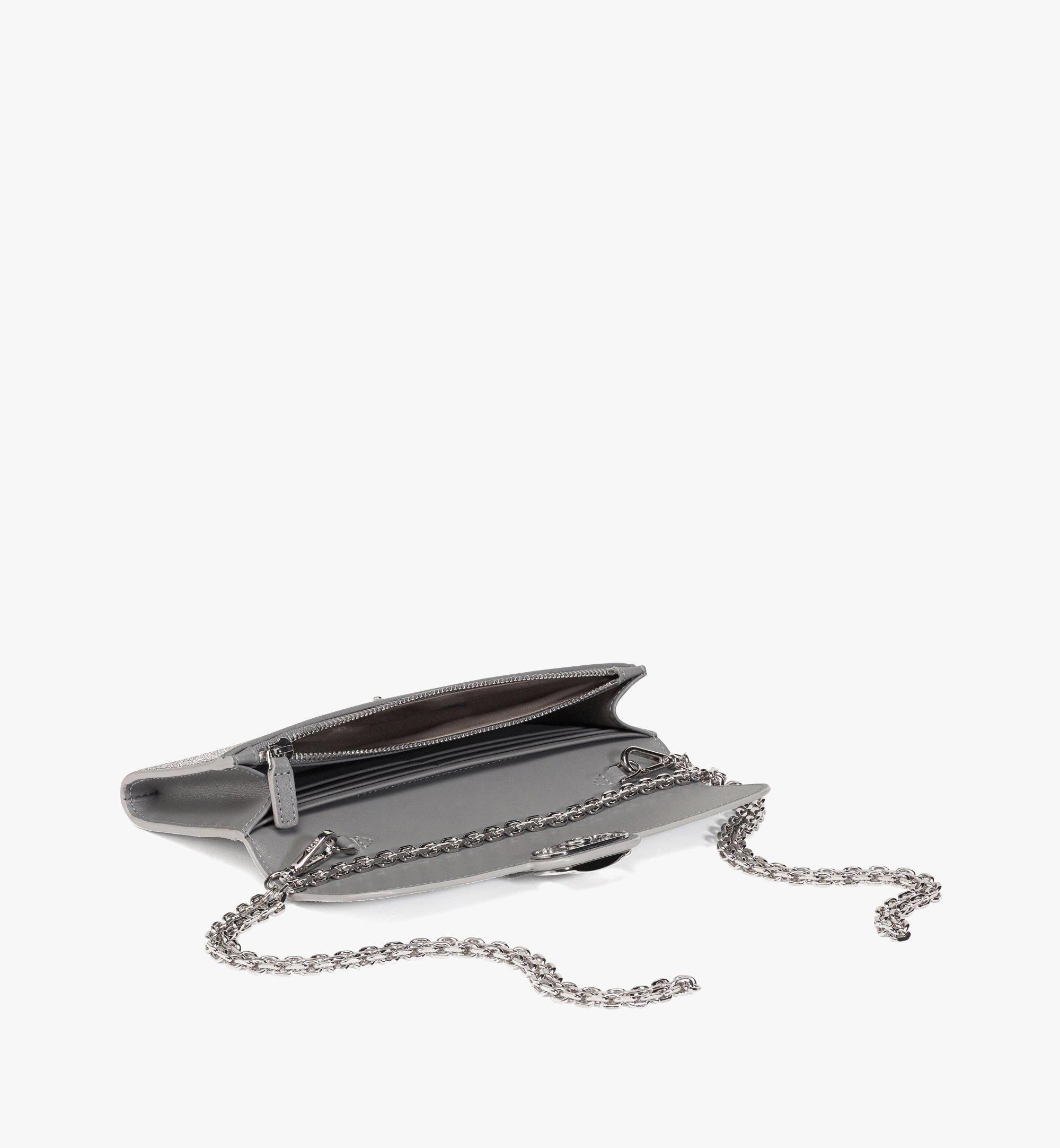 Mode Travia Wallet on Chain in Glitter Leather - 2