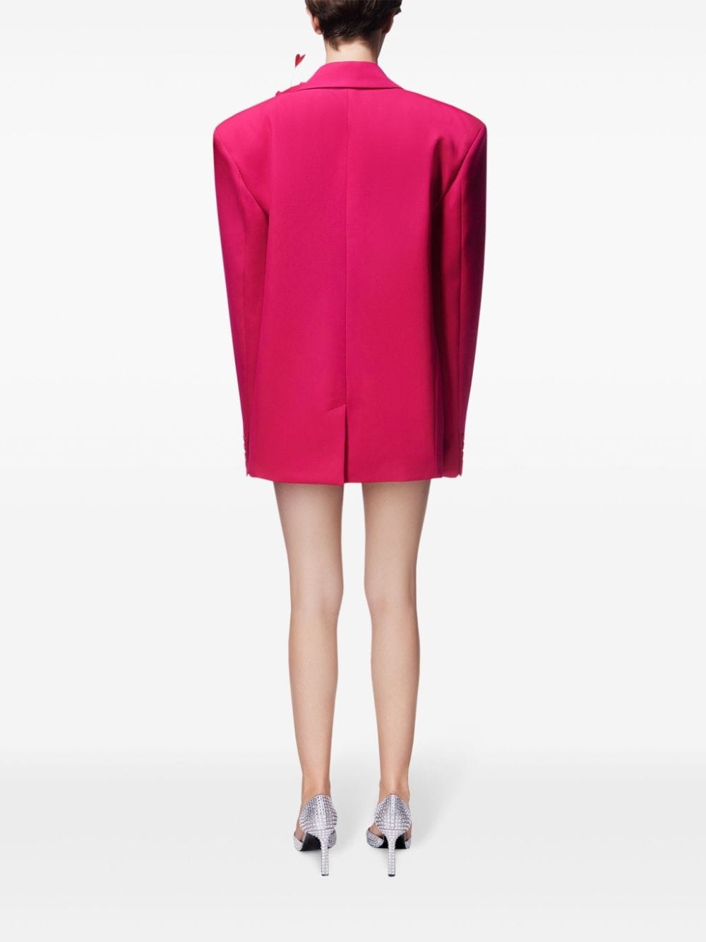 Flower Corsage oversized blazer - 5