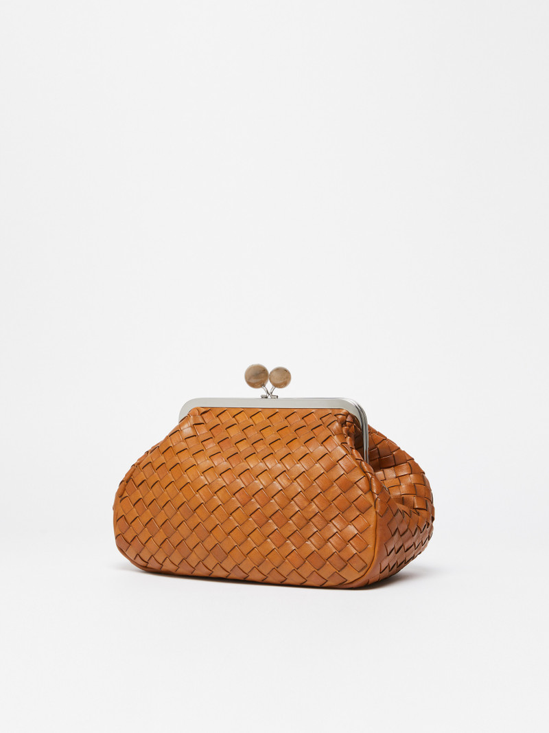 WEEKEND Max Mara PANCIA1 Medium Pasticcino Bag in woven leather outlook