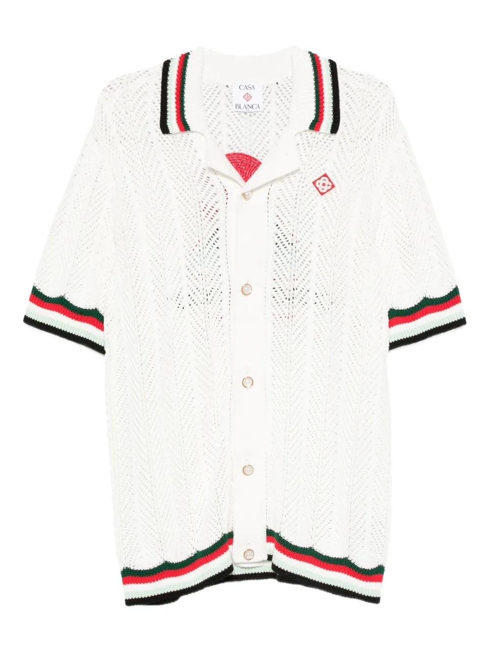 Shirt With Embroidered Logo - 1