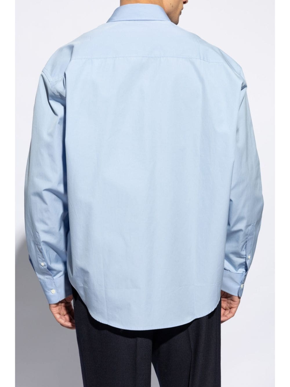 logo embroidered shirt - 4