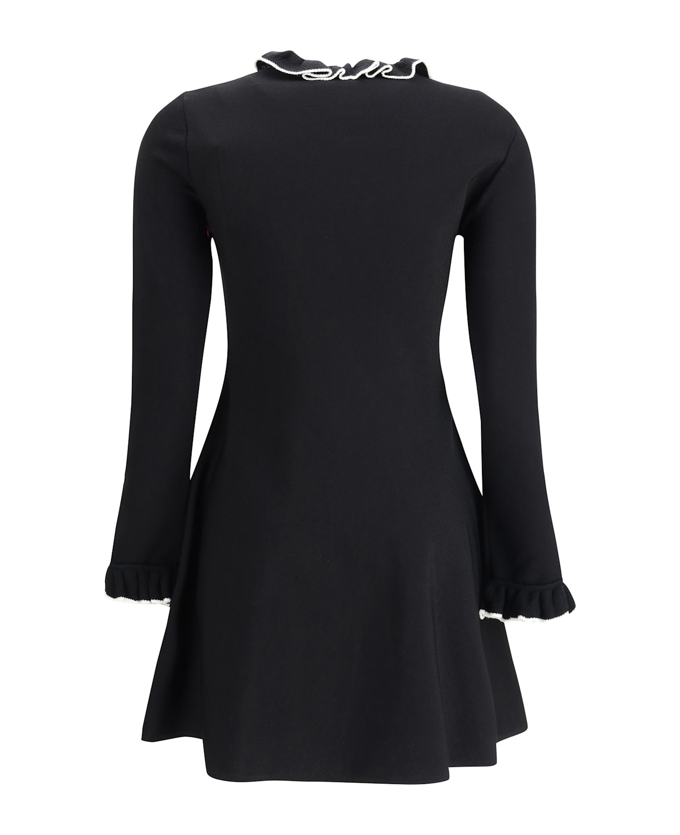Knit Dress With Volants - 2