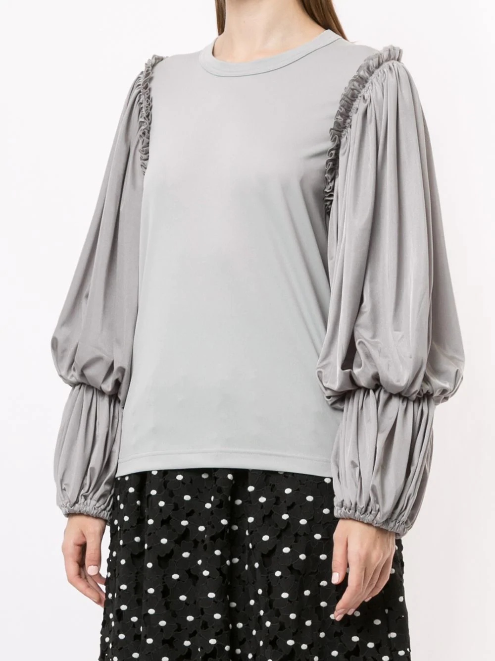 balloon-sleeve blouse - 3