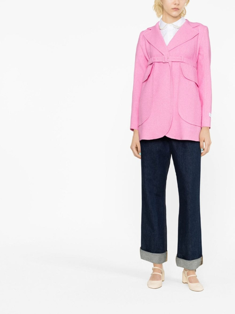 PATOU maxi pocket single-breasted coat outlook