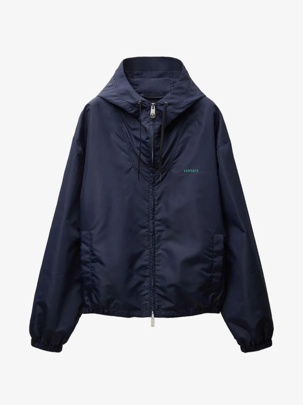 embroidered nylon windbreaker - 1