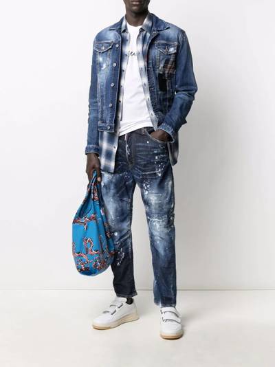 DSQUARED2 check-print denim jacket outlook