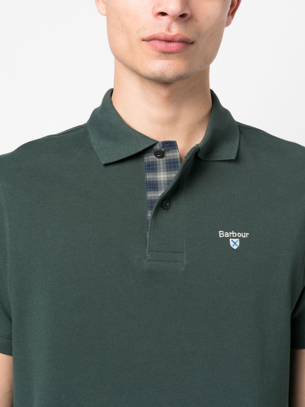 embroidered-logo polo shirt - 5