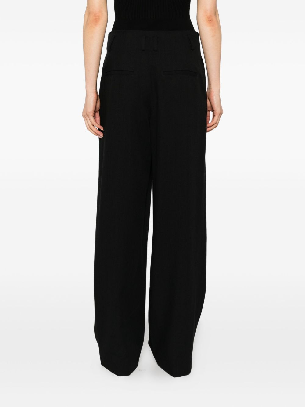 high-waist pleated trousers - 4
