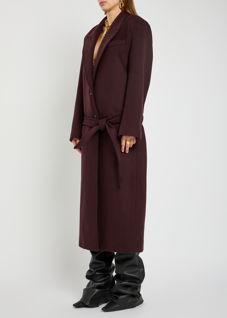 The Attico Belted Wool-blend Coat - 2