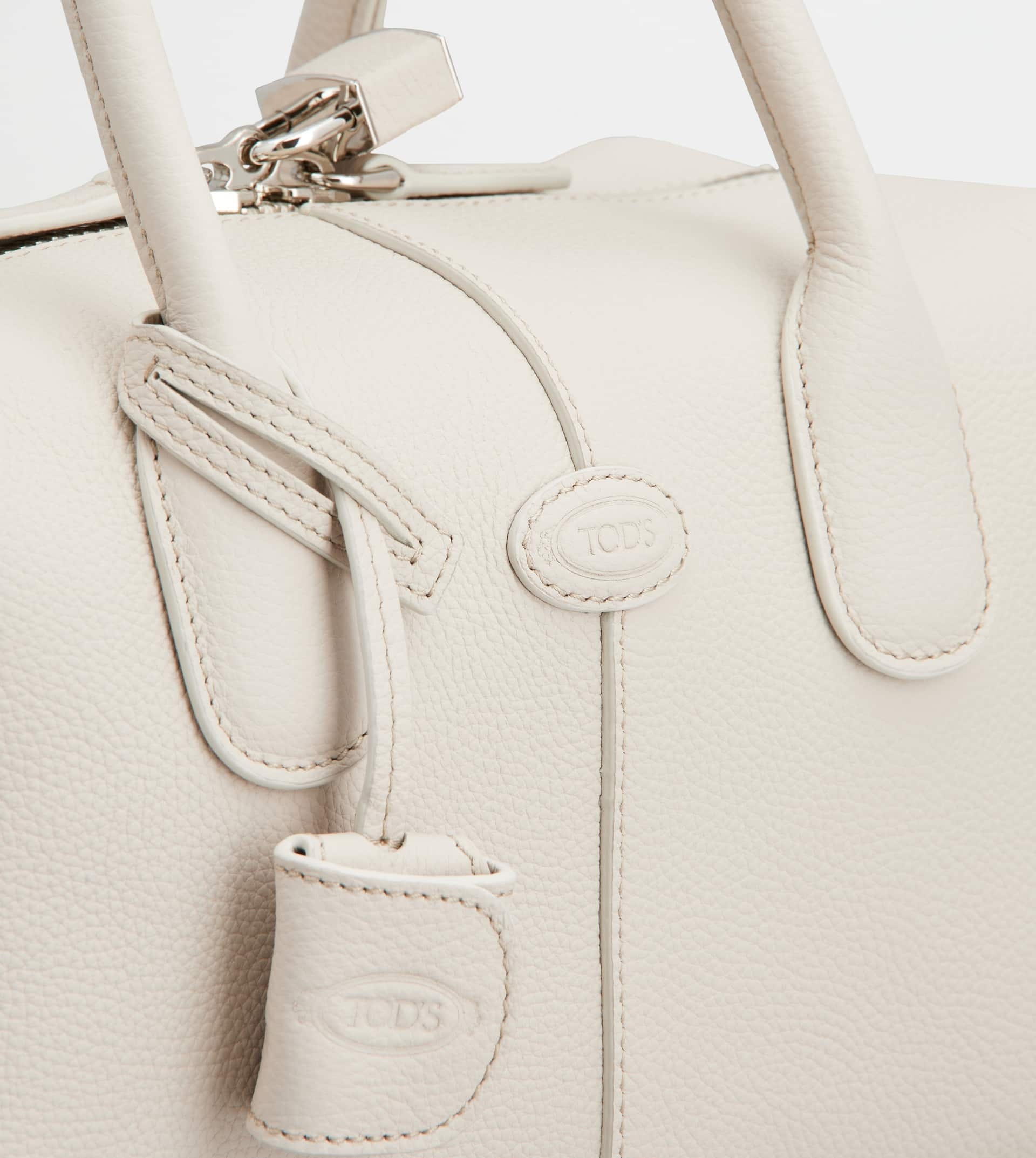TOD'S DI BAG BAULETTO IN LEATHER MINI - WHITE - 6