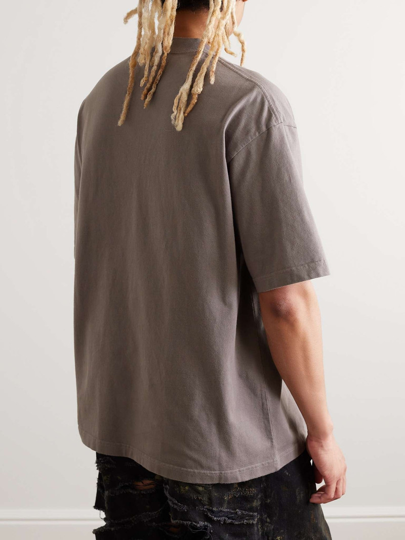 BB Paris Logo-Embroidered Cotton-Jersey T-Shirt 4