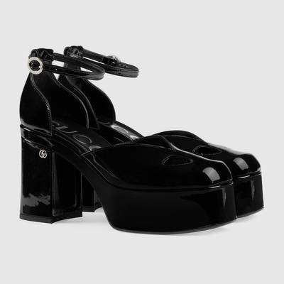 GUCCI Women's ankle-strap platform pump outlook