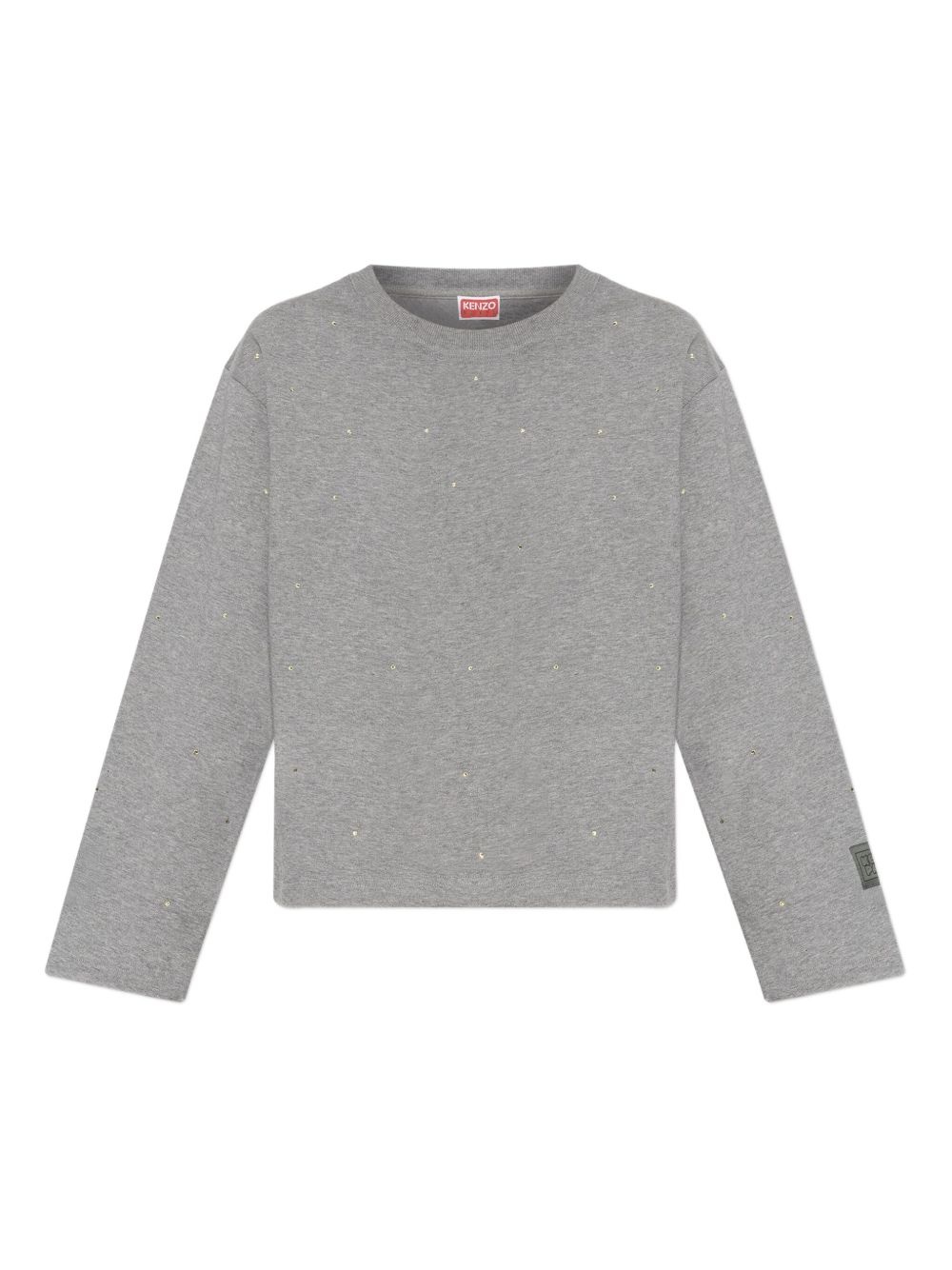 crystal-embellished sweatshirt - 1