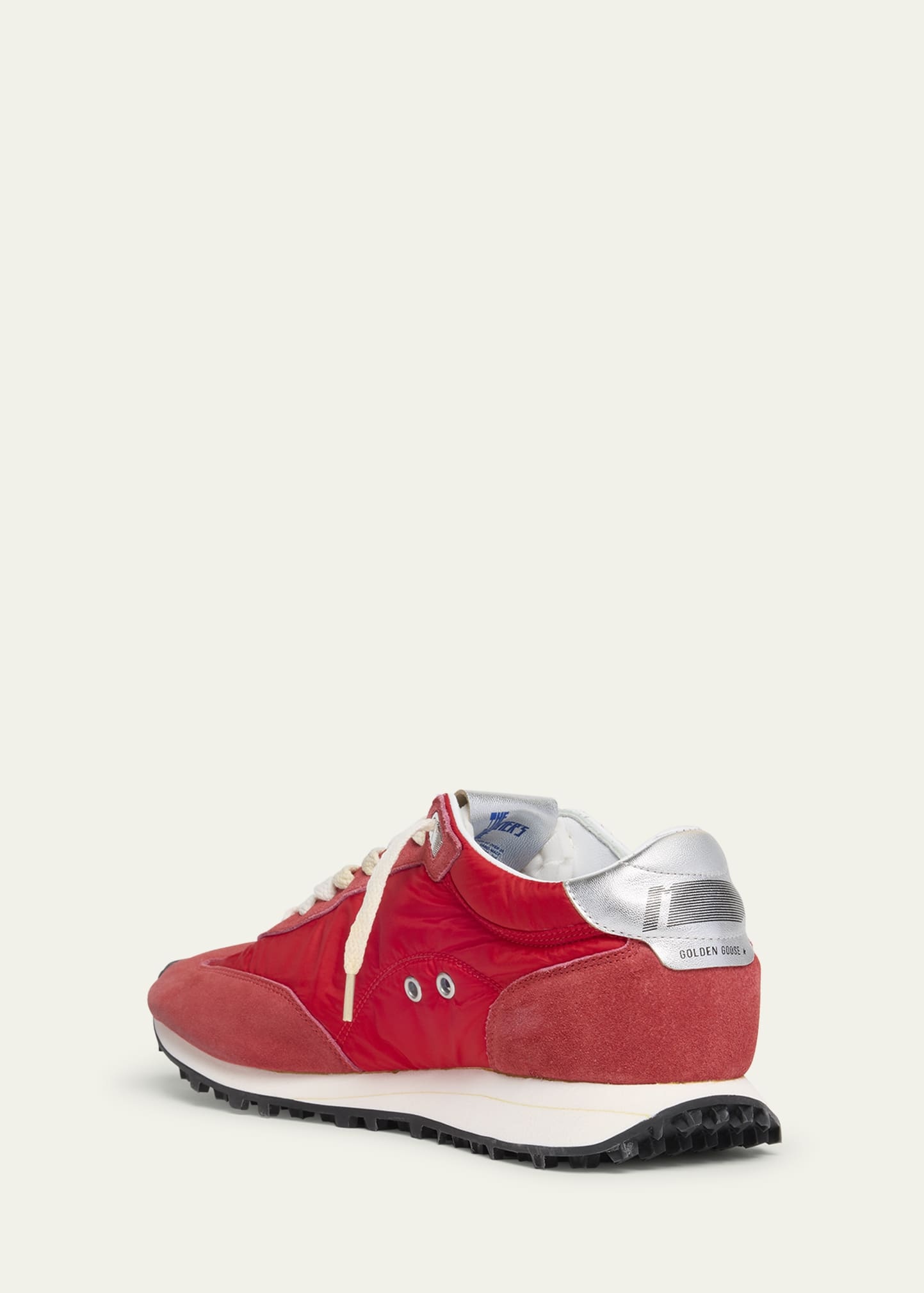 Men's Running Marathon Nylon and Suede Sneakers - 4