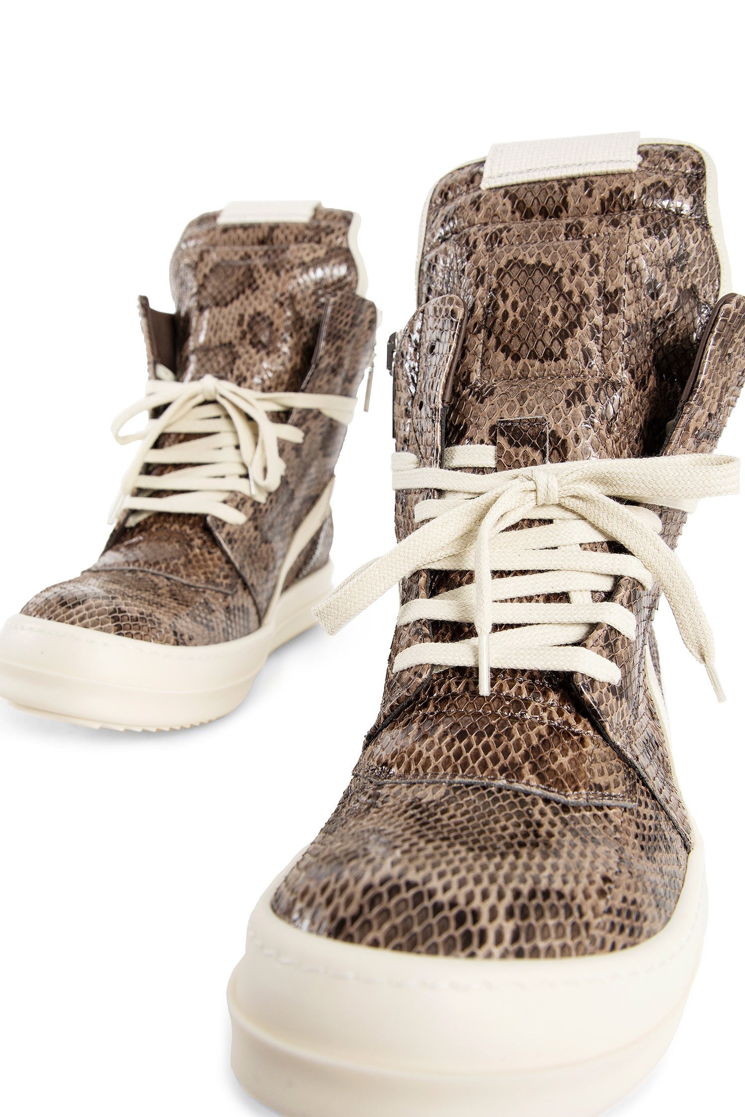 Rick Owens Porterville-Geobasket-Python-Sneakers | REVERSIBLE