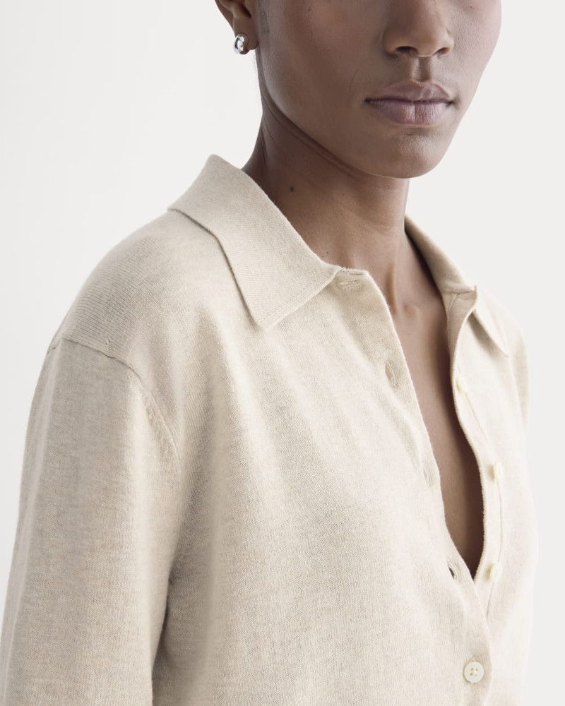OVERSIZED POLO SWEATER IN COTTON MERINO 4