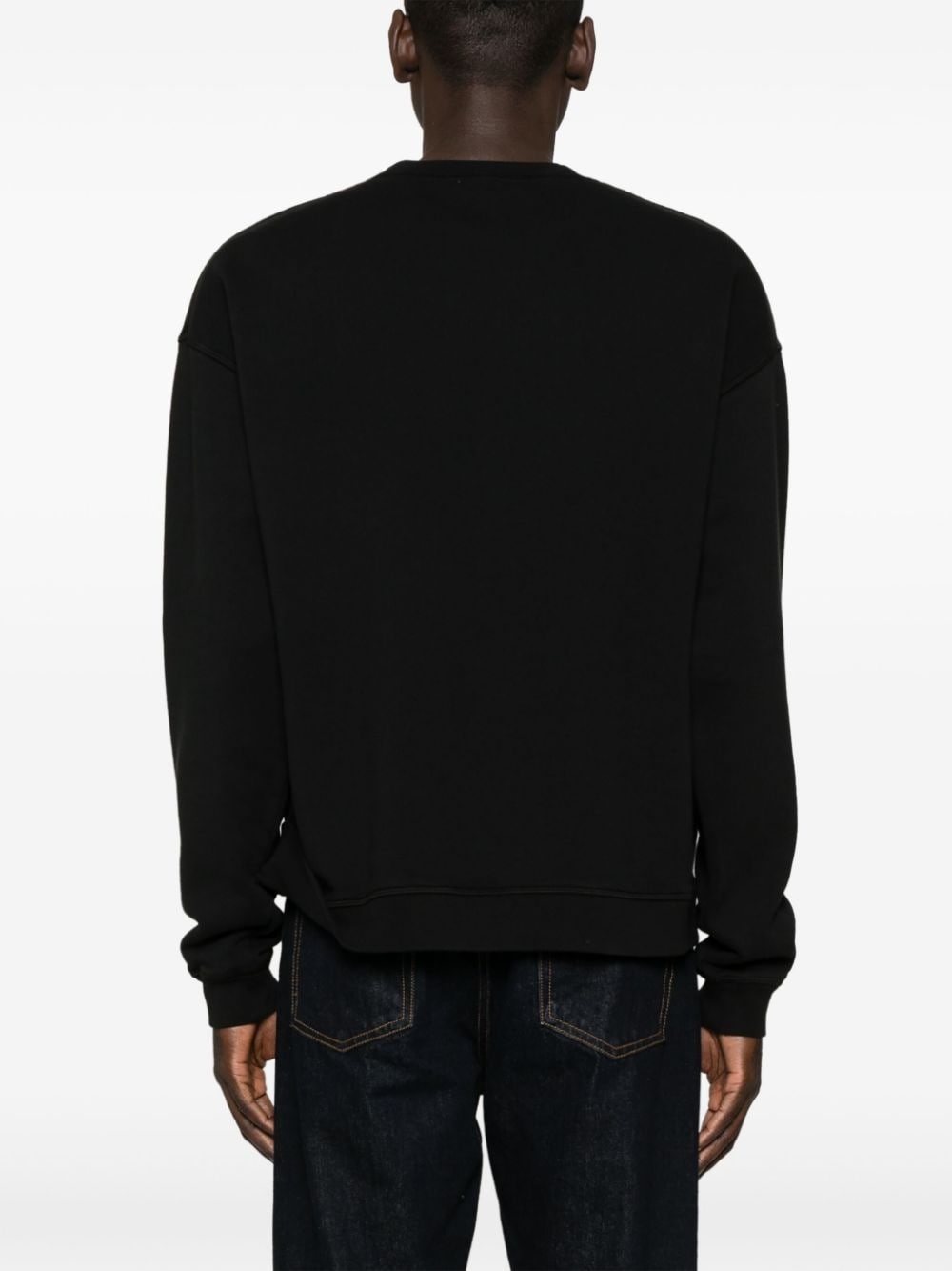logo-print cotton sweatshirt - 4
