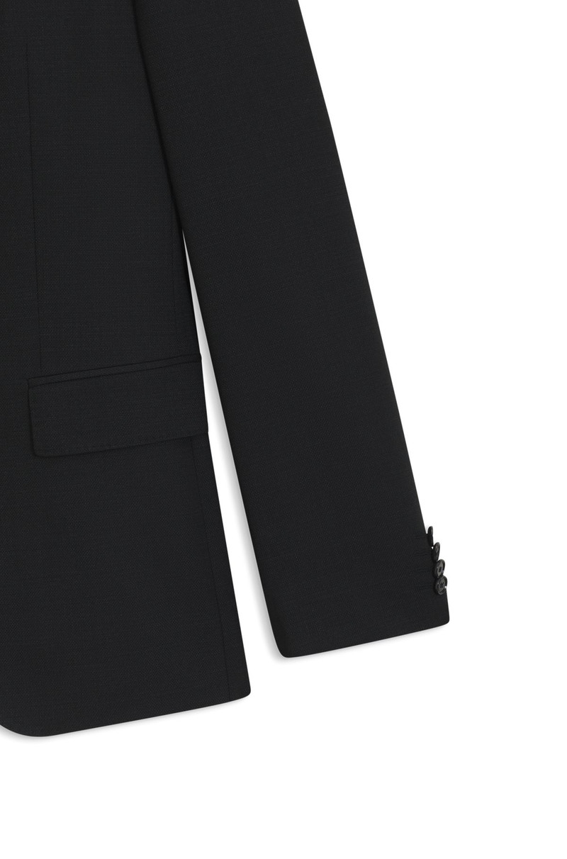 MICRO-PATTERNED SLIM-FIT SUIT IN STRETCH WOOL 9