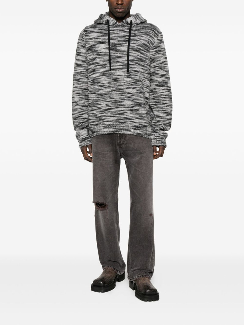 Off-White marl-effect hoodie outlook