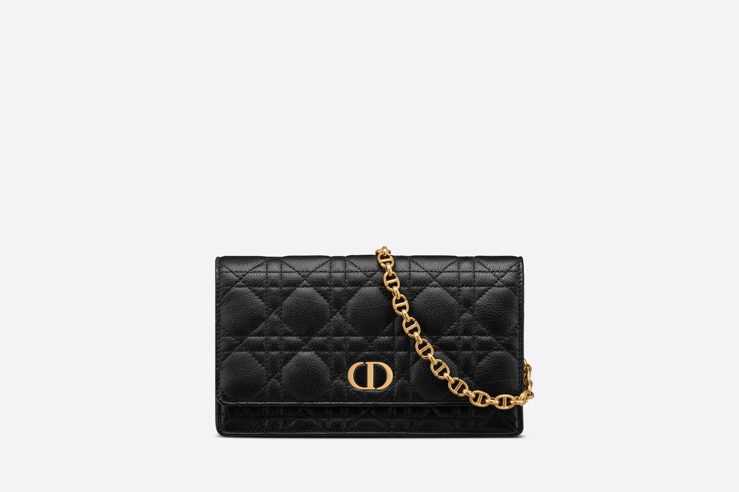 Dior Caro Belt Pouch with Chain - 1