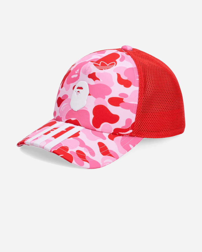 adidas BAPE Trucker Cap Clear Pink outlook