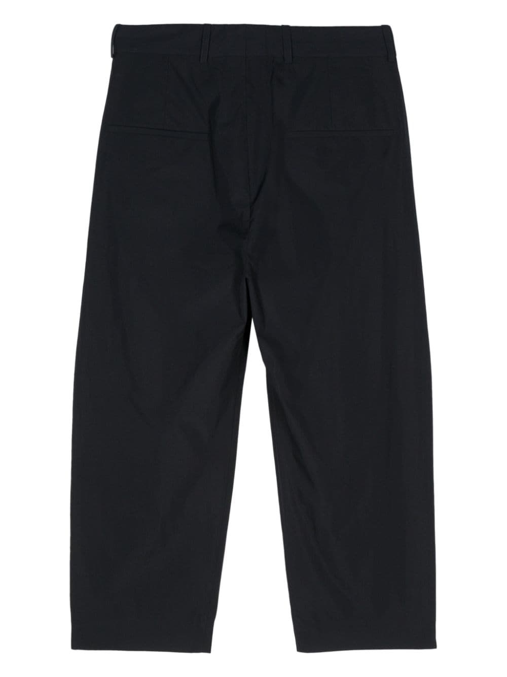 poplin cropped trousers - 2
