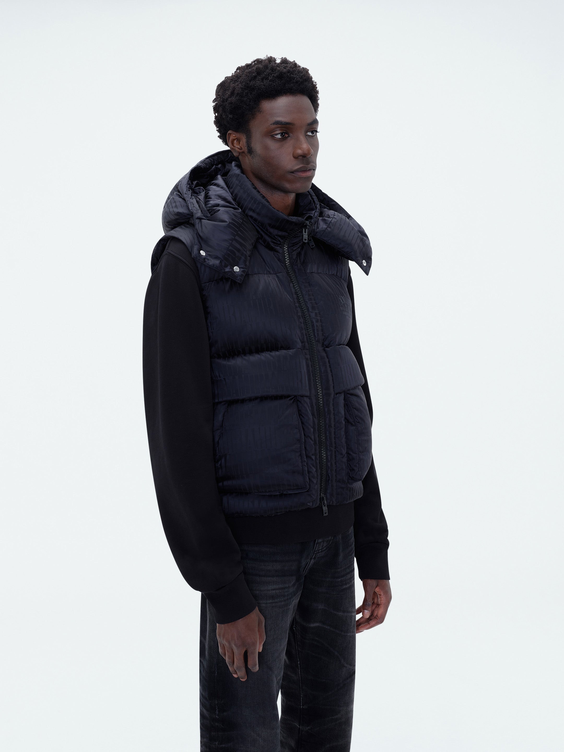 AMIRI JACQUARD DOWN GILET - 4
