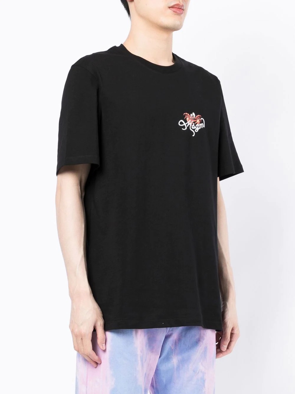 logo-embroidered T-shirt - 3