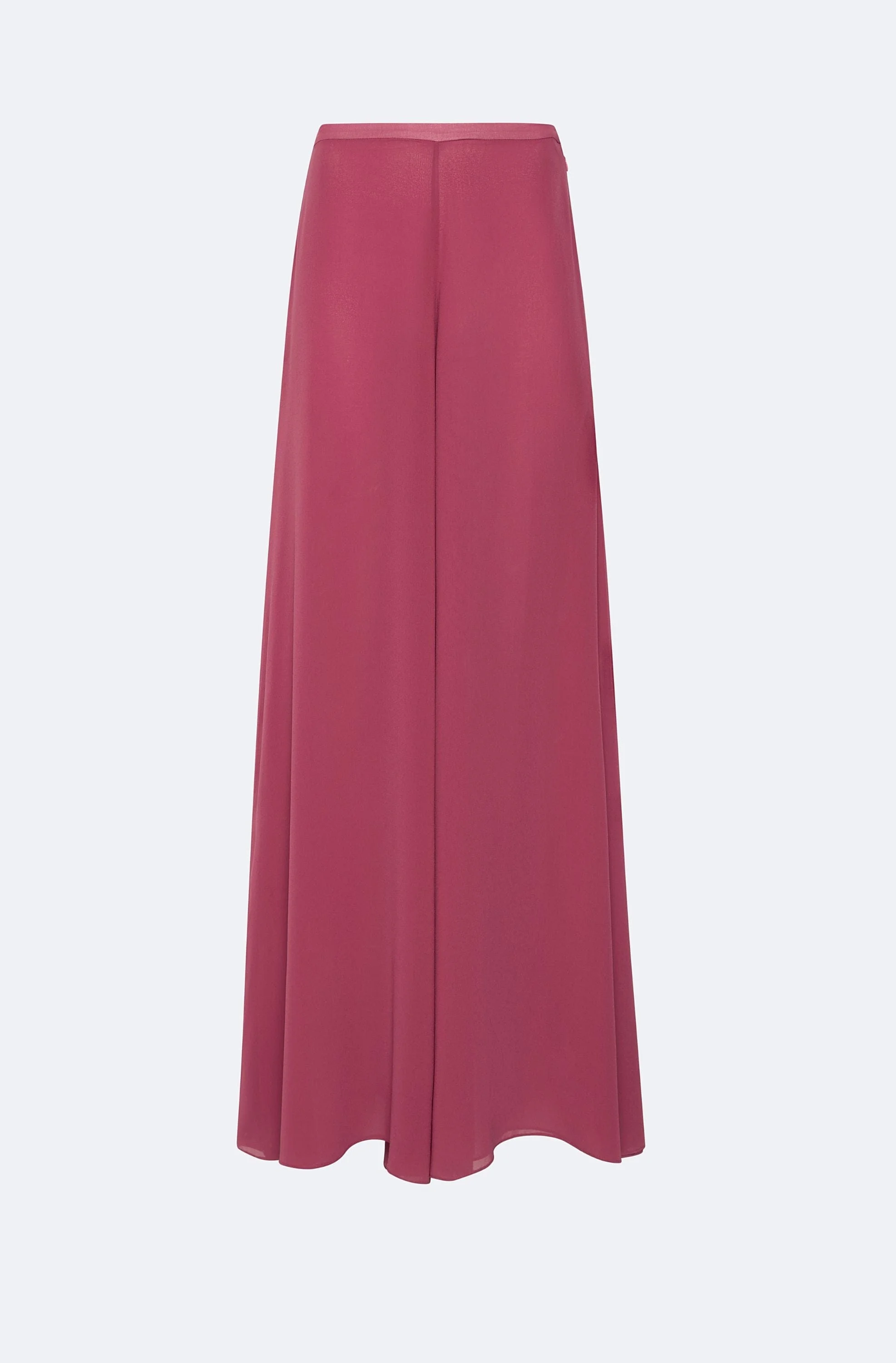 Lightweight Georgette Wide Leg Pant With Pockets - 1