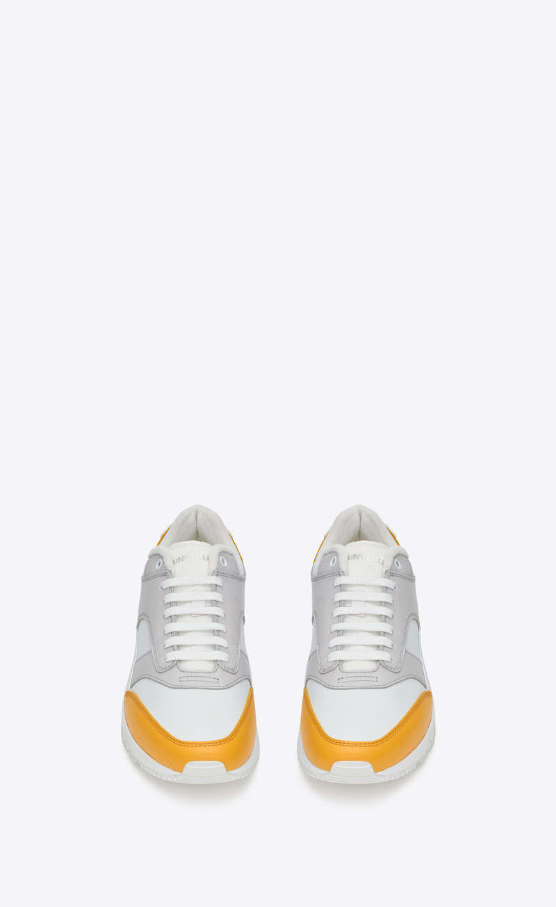 SAINT LAURENT bump sneakers in smooth leather outlook