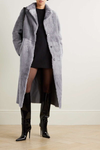 Yves Salomon Belted shearling coat outlook