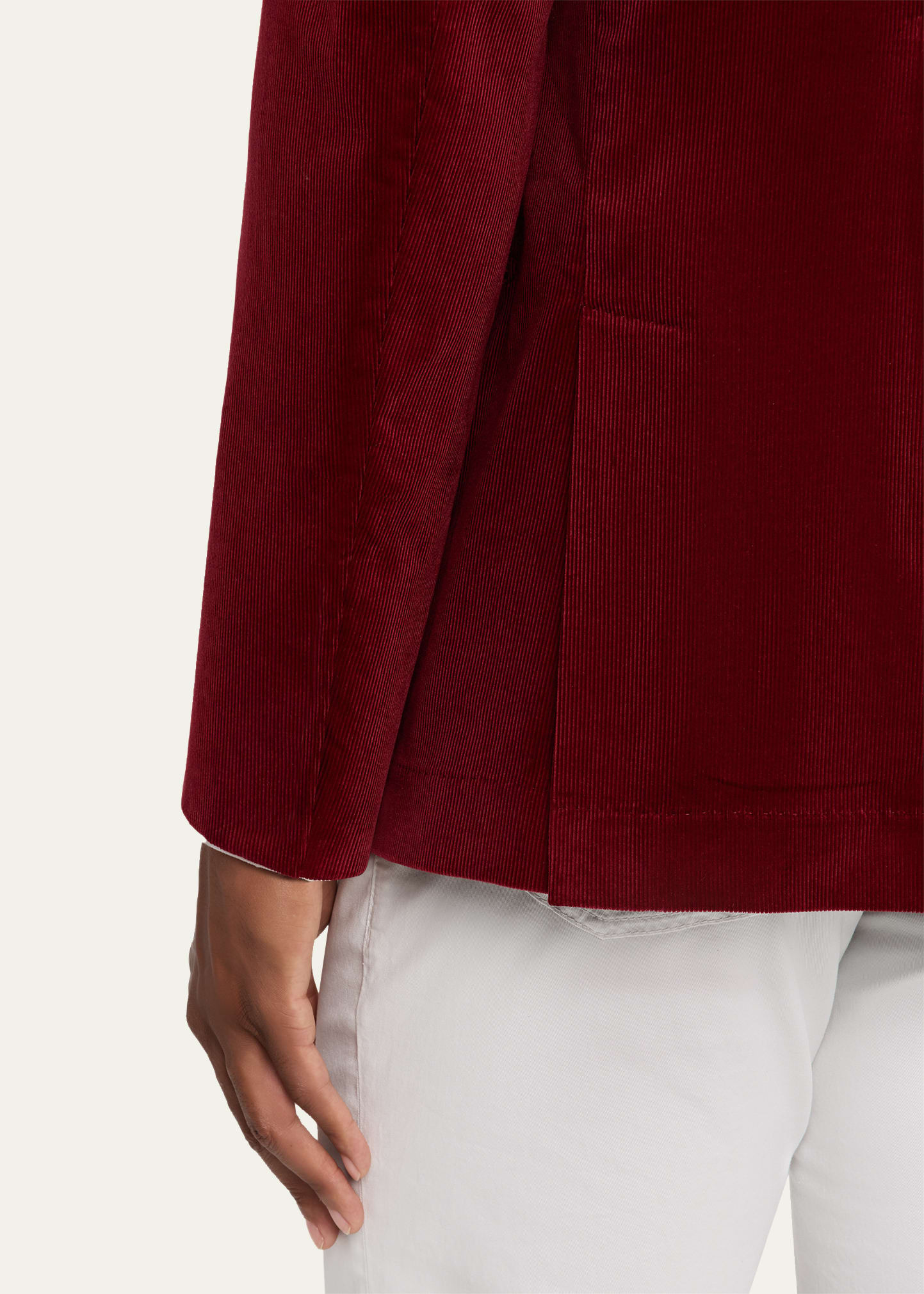 Men's Sea Island Cotton Corduroy Deconstructed Blazer - 8