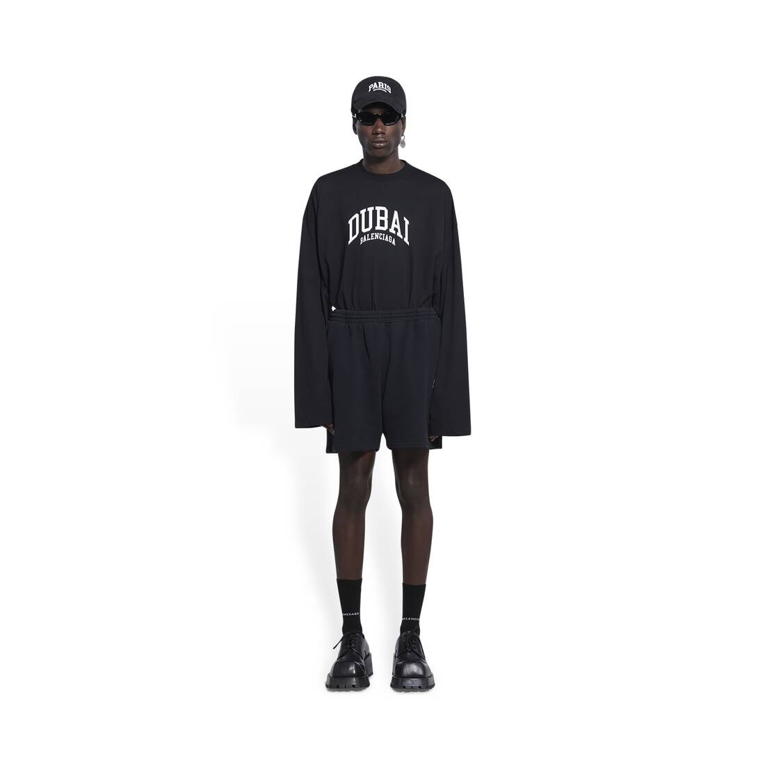 Men's Cities Dubai Sweat Shorts in Black - 1
