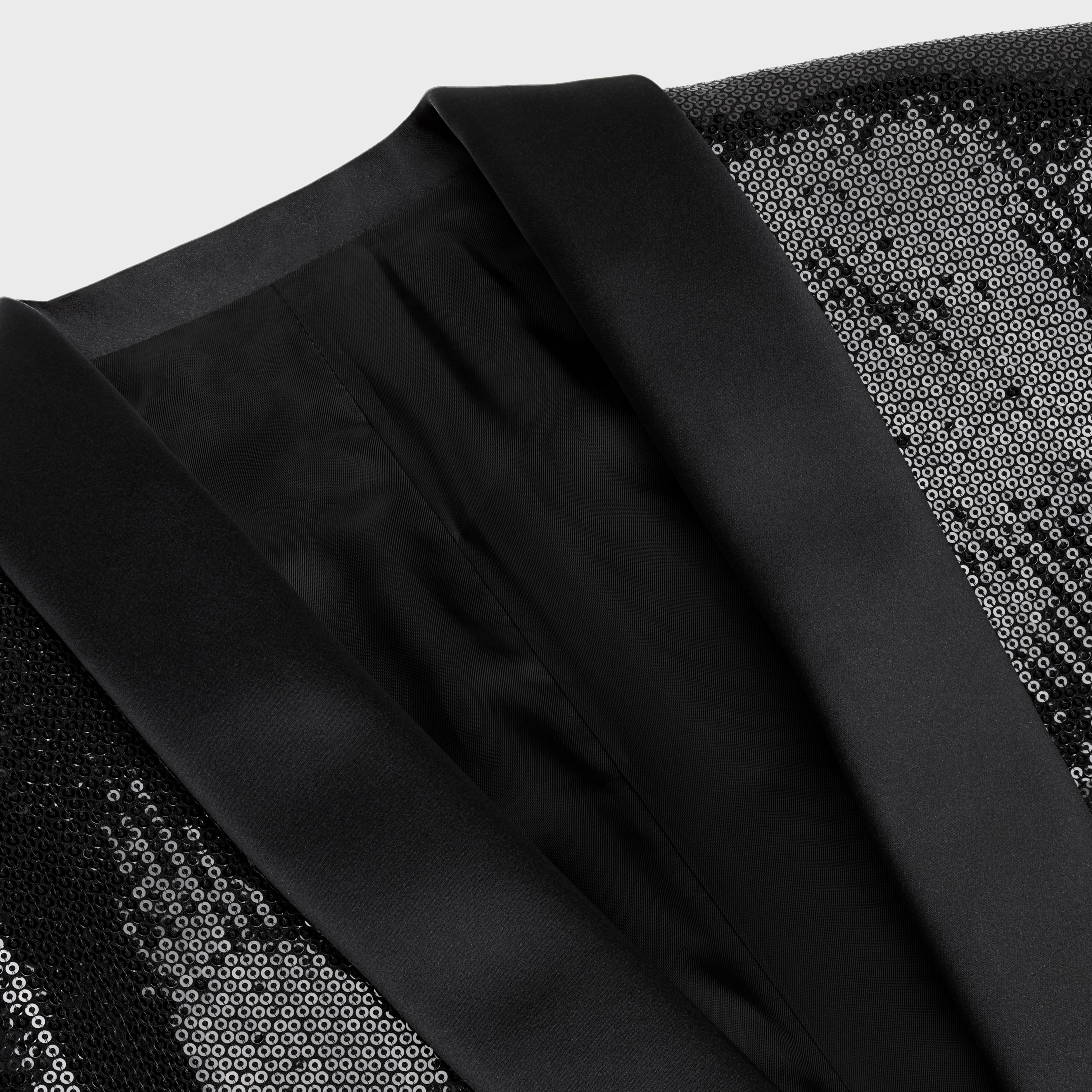 KIM TUX JACKET IN MICRO SEQUIN SABLÉ - 3